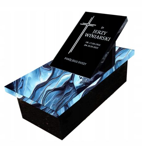 Nagrobek kompozytowy 100x50cm Dziecięcy Urnowy- Blue Veil