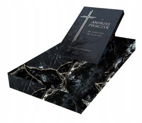 Nagrobek kompozytowy 100x60 Dziecięcy Urnowy- Black Schadow