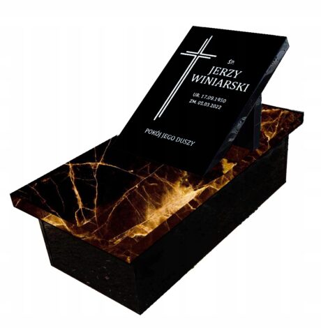 Nagrobek kompozytowy 100x50cm Dziecięcy Urnowy Onyx Moon