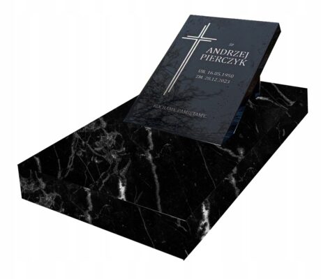Nagrobek Kompozytowy 100x60 Dziecięcy Urnowy- Veroli Black