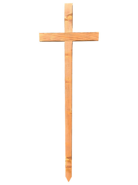 Krzyż drewniany na cmentarz- Teak 175cmH
